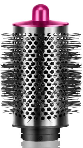 Grande brosse ronde volumisante pour Dyson Airwrap HS01 HS05, Outil de fixation de la brosse ronde volumisante(Rouge rosé)