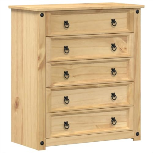 vidaXL Kommode Corona 80x40x89 cm Massivholz Kiefer
