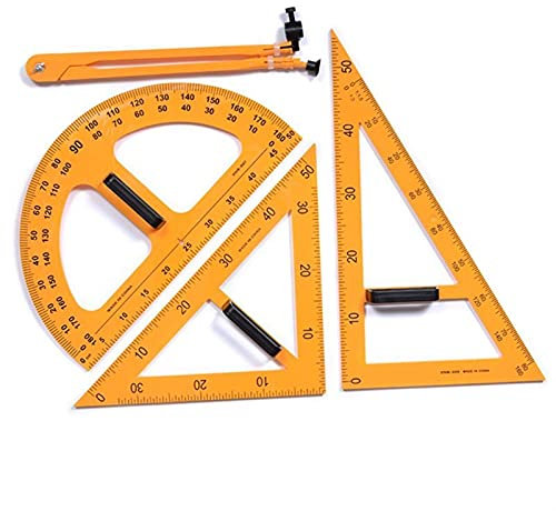 Zeichnen Zirkel Kompass for Geometrie - Multifunktions-Lehre-Lineal-Set Dreieck-Kompasse-Winkelmesser-Messlineal-MATH-Geometrie-Werkzeuge Geometrie Zirkel