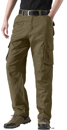Générique Pantalon Cargo Homme Pantalons Jogging de Travail Sport Survêtement avec Poches Fonctionnelles Pants Coupe Décontractée Cordon de Serrage Pantalon Jean Homme Cargo Pantalon Homme Boutons