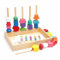 HENGBIRD FäDelspiel 3-In-1montessori Spielzeug Sortierspiel Steckspiel Motorikspielzeug Holz Sortier und Stapelspielzeug Geschenkideen für 3 4 5 JäHrige Kinder Spielzeug