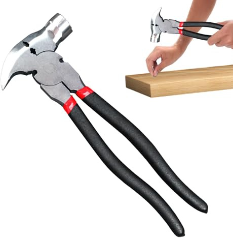 Zaunzange Drahtbefestigungszange Multifunktion Zaunzange Mit Hammer Kopf Und Nagelzieher, Kneifzange, Wurstclipper, Zaunwerkzeuge