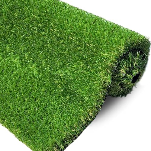 Kunstrasen 40 mm & 30 mm – natürlich und realistisch, weich, üppig, hohe Dichte, künstlicher grüner Gras, Rollrasen für Garten, Spielbereich, haustierfreundlich, UV-beständig, pflegeleichter Rasen (30