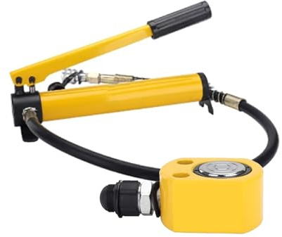 Hydraulic Jack Kit with CP-180 Hand Pump,Hydraulic Jack for Tight Space Work, with 18mm/0.7in Stroke(20T jack+CP-180 hand pump)
