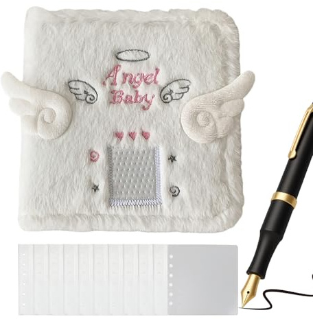Raccoglitore per carte – Organizer decorativo per foto in peluche, inserto per raccoglitore, tessuto robusto resiste ai della polvere, ideale per carte collezionabili o immagini, design ad
