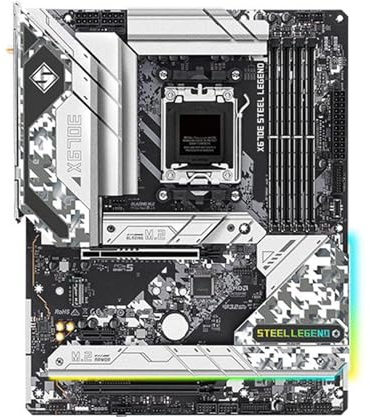 Placa Madre Fit For ASRock X670E Steel Legend AMD X670 Compatible con 7900 7800X3D 7700 7600X 7500F CPU 4xDDR5 7200MHz M.2 ATX AM5 PCIe 5,0