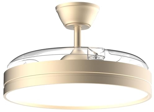 Airwit 106cm Ventilateur Plafond Rétractable avec Lumière LED, Silencieux