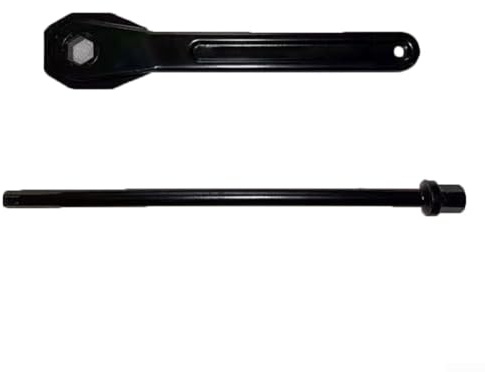 Herramienta de extracción de llave de rueda de repuesto para Mercedes para Vito W639 W447 2005-2022, llave de repuesto de metal para OE A4145810049 A6365830045, negro, paquete de 2