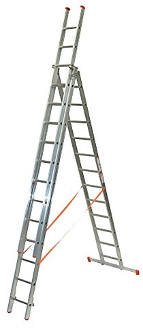 Mehrzweckleiter-Alzweckleiter 3-teilig 3x12 Sprossen FACAL Serie300