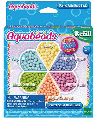 Aquabeads - La recharge perles pastel - Kit de loisirs créatifs - Activité manuelle enfants en toute autonomie - Recharge de perles qui collent avec de l'eau - Jouet enfant 4 ans et + - 31360