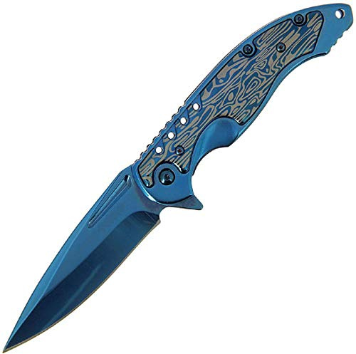 G8DS® Klappmesser 521 Scharfes Outdoor Survival Taschenmesser | Kleines Einhand-Messer | Messer mit Rainbow Edelstahlklinge | für Arbeit Wandern Camping