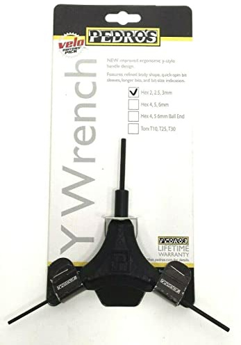 Pedro's Y Hex Key with 2.2.5mm and 3mm Yellow