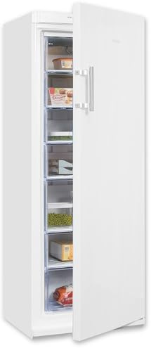 Exquisit Gefrierschrank GS27-H-280E weiss | Standgerät | 232 l Volumen | Weiß | Gefrieren | Türanschlag wechselbar | Gefrierschubladen und Bigbox