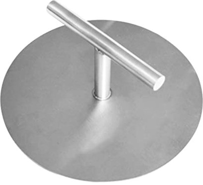 Cabilock Burgerpresse Edelstahl Fleischpresse mit Griff Antihaft Burger Pattie Presse Grillpresse für Patties Cheeseburger BBQ Küche Restaurants Camping Grillzubehör 15cm