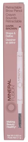 MINERAL FUSION Dark Brown Retractable Brow Pencil, 0.003 OZ