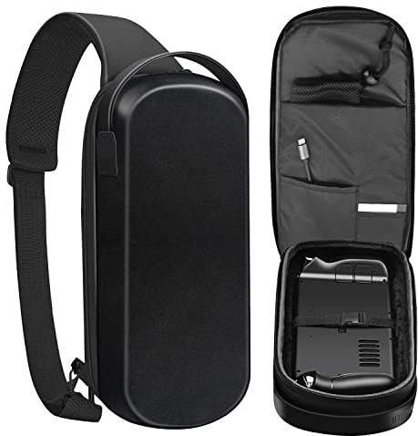 Carrying Case for Steam Deck Console ,Hard Shell Protective Crossbody Bag Travel Chest Shoulder Box, Waterproof Console & Accessories Case Pouch,Black