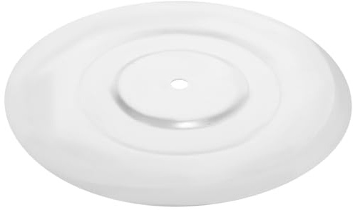 Luxshiny Tapa De Estufa De Hierro Redonda 10 Pulgadas Accesorio De Chimenea para Estufas De Leña con Orificio Central Ventilación Segura Y Superficie Fácil De Limpiar