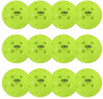 OZO Pickleball Set Outdoor-Bälle 40 Löchern