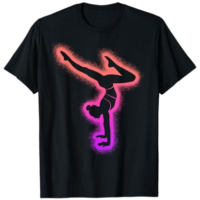 Turnerin Gymnastik Handstand Damen Mädchen Turnen Kinder T-Shirt
