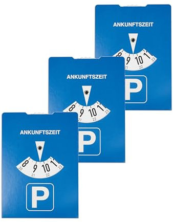 We-Ball Lot de 3 disques de stationnement en carton pour voiture, 11 x 15 cm, respectueux de l'environnement, résistants et durables, parfaits pour voitures, camions, camping-cars