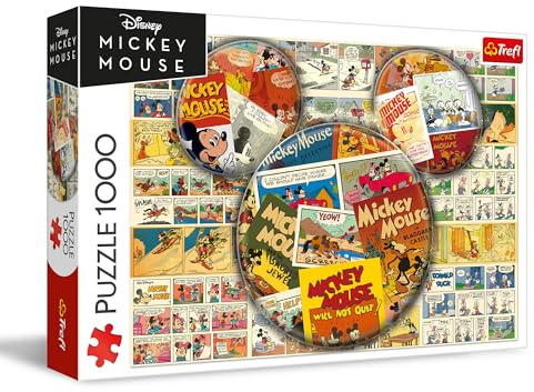Trefl - Puzzle 1000 Teile, Mickey Mouse im Comic-Stil, Disney
