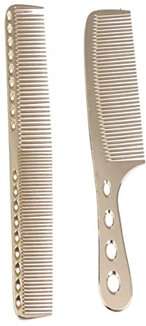 BELLIFFY 2piezas Peines Inoxidable Para Peluquería Peine De De Horquilla De Masaje Suave Cabelludo Unidades