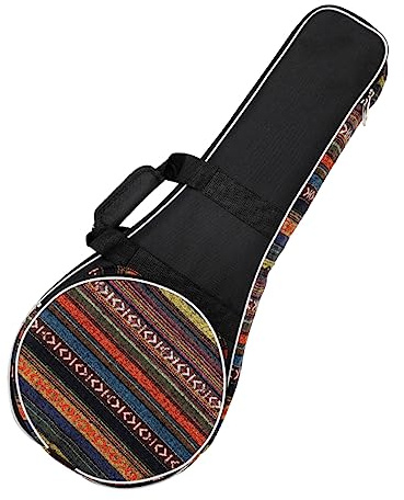 ULDIGI Mandolinen Instrumententasche aus Oxford Stoff im Nationalstil Dicke Mandolinen Rucksack Gepolstert und Bequem mit Glatter Oberfläche für Reisen