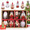 Gaeymy Gnomo Decoracion Arbol Navidad, 8 Piezas de Adornos Navideños Arbol Gnomo Colgantes, Piñas Gnomo Adornos de Navidad para el Arbol, Colgantes Arbol de Navidad Elfos Gnomos Navideños