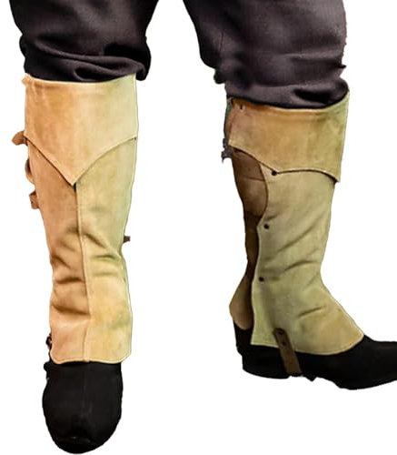 Piratenstiefel | Steampunk-Stiefel aus Kunstleder, Zubehör für Piratenkostüm, Piratenlederbezug, schwarzes Accessoire für mittelalterliche Renaissance-Schuhe, Uni