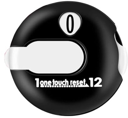 Golfschlagzähler mit Clip | 12 Schuss Score-Clicker | One-Touch-Reset Golf Zubehör | Ideal für Golf, Rundenzählung und Stricken | Handheld SPO-Zähler