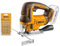 INGCO 20V Cordless Jig Saw (Body Only), Brushless Motor, 3000RPM with 5Pcs Saw Blades CJSLI1008