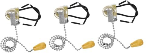 HOMSFOU 3piezas Interruptor De Lámpara Cadena Para Luz De Techo Accesorio De Lámpara De Pared Diseño Elegante y Compatible Bombillas Estándar