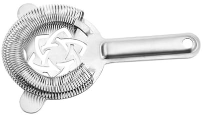 VICASKY Colino Cocktail in Acciaio Inossidabile Resistente Filtro Ghiaccio per Bar e Cucina Design Semplice e Manico Ergonomico per Cocktail e Tè Frutta
