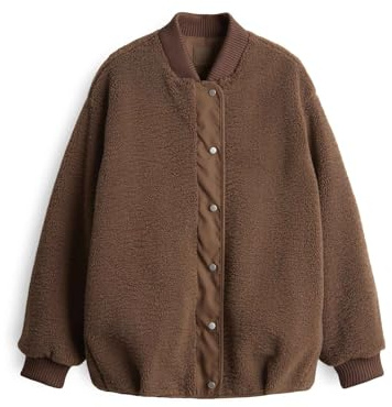 OPUS Damen Jacke | Hulda Regular Wendejacke im Blousonstil Cocoa, 40