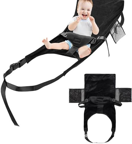 ELSMAOL Toddler Airplane Bed, Seat Extender and Foot Hammock for Children, Foldable Design, Portable Travel Essentials for Kids and Baby to Lie Down and Rest on Plane