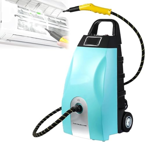 YISHENX Multifunktionell ångtvätt, 3000 W ångtvätt, 20–30 Sekunder Snabb Uppvärmning, 3,5 L Stor Tank, Justerbar ångeffekt, Kompletta Tillbehör, För Hem/Matrum/Bil/Ac