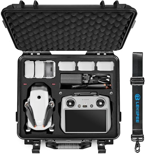 LEKUFEE Valise de Transport Rigide et étanche pour DJI Lito X1, Lito 1 Drone, Bundle Fly More, DJI RC 2/RC N3, Batteries (6 pcs), Station de Recharge et Autres Accessoires (Étui Seul)