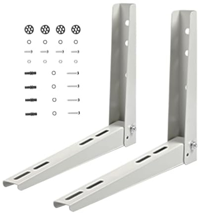 Soporte de Aire Acondicionado Mini Split – Soporte Metálico Instalación 35x45cm | Base Montaje Compresor Exterior para Techo Casa Apartamento Dormitorio Tejado