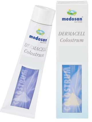 Colostrum Dermacell | Hautschutzcreme | Narbenpflege | für trockene und gereizte Haut | Neurodermitis | Schuppenflechte | Hautirritationen | für streichelzarte Haut | 2er-Sparset