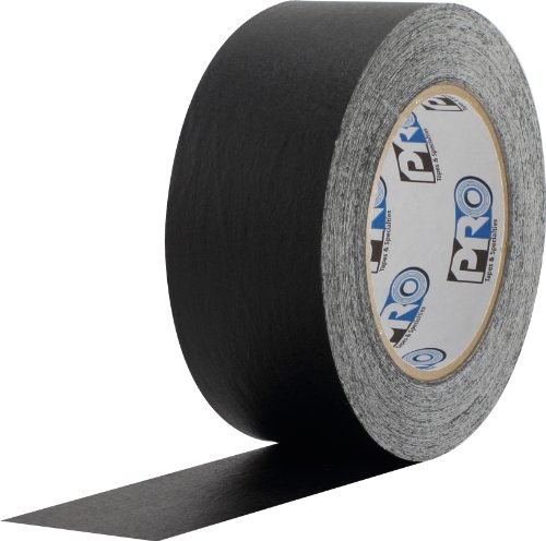 ProTapes Colored Crepe Paper Masking Tape, 60 yds Length x 1 Width, Black (Pack of 1)