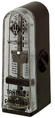 METRONOMO PLASTICO - Wittner (890161) (Sistem Taktell) (Piccolino) (Negro)