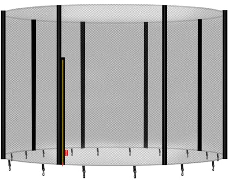 Baunsal® Trampolin Sicherheitsnetz Ø 183 185 244 250 275 277 300 305 335 337 366 370 396 400 427 430 457 460 487 490 (JS+EXD) Ersatzteile Netz Schutznetz Ersatznetz Gartentrampolin Outdoor