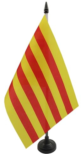 AZ FLAG Bordsflagga Katalonien 21x14 cm 100D Polyester Plastfot