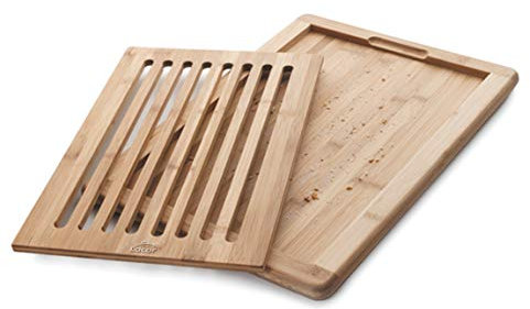 Lacor 60487 Brot Schneidebrett Bambu, Holz, braun, 40 x 30 x 2 cm