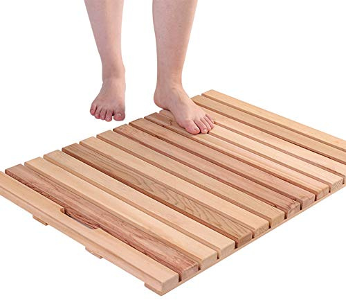 Badmatte Holz Duschmatten Slatted Duckboard Dick Hart Umweltschutz Fußpolster Duschraum
