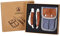 LAGUIOLE - Set de 2 Couteaux Pliants avec Etui - Idéal pour Jardinage - Manches en Bois de Pakka