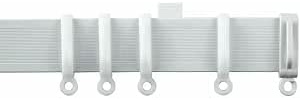 Streamline White Aluminium Flexible Smooth Glide Curtain Track Rail Set (150 cm (59))