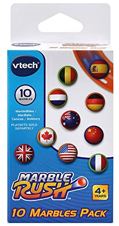 VTech Marble Rush - Juego de 10 Bolas para marballs, Carbón (80-419549)