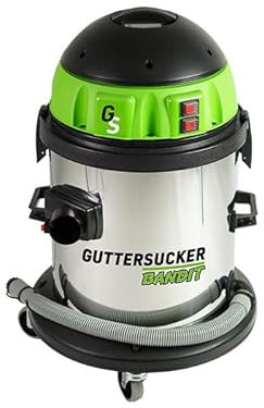 Gutter Sucker Bandit 4 Pole Package, Gutter Vacuum 4 Pole Package, Green and Silver