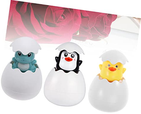 Toyvian 3pcs Girls Watertub Gifts Hatching Boys Spray Sprinkler Infants Pool Dinosaur Animals Eggs Baby Bath Sprinkling Shower Adorable Bathtub Tub and Cup Animal Water Swimming Toddlers
